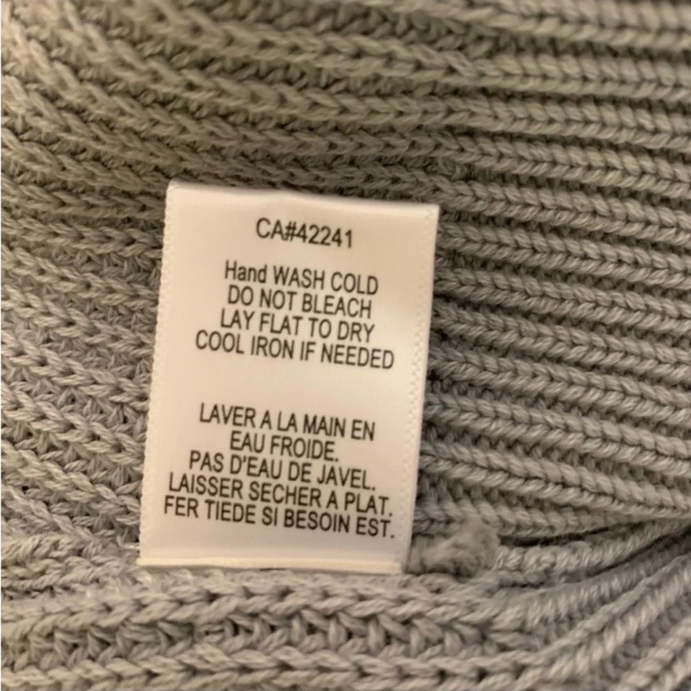 Young Fabulous & Broke Camron Grey Pullover Turtleneck Sweater Size M/L - Picture 8 of 8